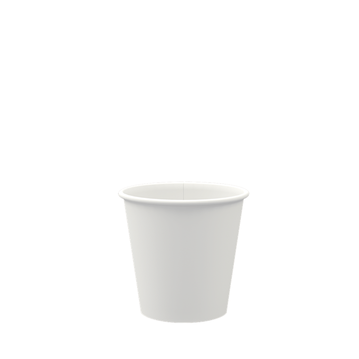 WHITE 4OZ SINGLE WALL COMPOSTABLE CUP